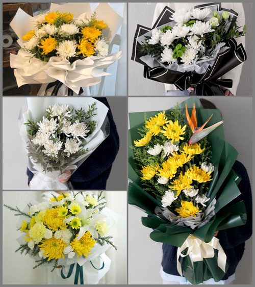 江苏扬州仪征市刘集镇黄营村白事花束代送